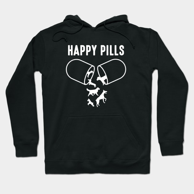 Happy Pills Dogs Hoodie by LuckyFoxDesigns